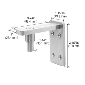 CRL Brushed Stainless Wall Mount Gate Pivot