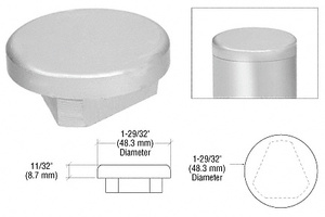 CRL Satin Anodized ACRS End Cap