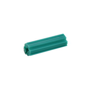 CRL 1" Length Green Plastic Screw Anchors - 1/4" Hole