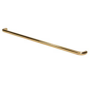 CRL 1" Polished Brass Solid Pull Handle - 33"