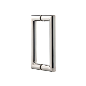 Polished Nickel 6" Mitered Style Back to Back Handles
