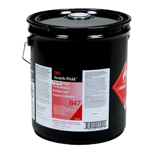 3M™ Nitrile High Performance Rubber and Gasket Adhesive 847 5-GAL.PAIL