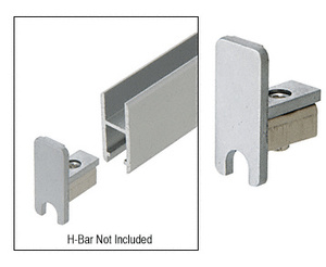 CRL Satin Chrome End Cap for Security H-Bar