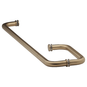 Satin Brass 8" x 24" Towel Bar Handle Combo with Washers