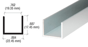 CRL Brite Anodized 3/4" U-Channel