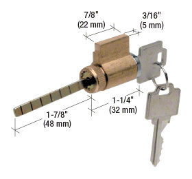 CRL Cylinder Lock with Compatible Keyway for Weiser, Kwikset™ and Weslock - Bulk 10/Pk