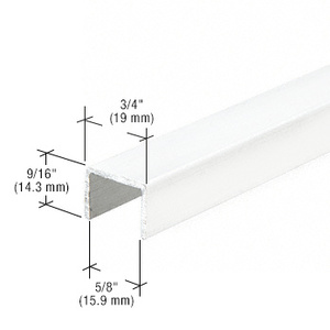 CRL White Series 3601 Side Jamb Channel - 144"