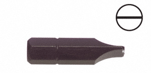 CRL 1/4" Hex Slotted Insert Bit for No. 8 Screw