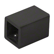 CRL Matte Black Wall Mount Bracket for Square Bar