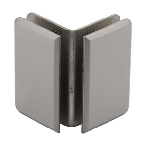 CRL Brushed Nickel Pinnacle and Prima Series Glass-to-Glass Bracket