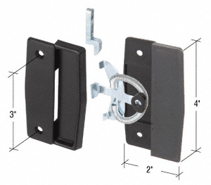 CRL Sliding Screen Door Latch and Pull with 3" Screw Holes for Academy and Better-Bilt Doors