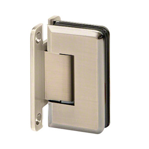 Brushed Nickel Wall Mount with "H" Back Plate Majestic Series Hinge