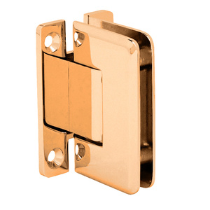 CRL Gold Plated Trianon 037 Series Wall Mount 'H' Back Plate Hinge