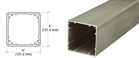 CRL Beige Gray Standard 4" x 4" Square 36" Long Post