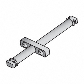 CRL-U.S. Aluminum HP3253SG Series Temporary Glass Retainer for 2" Glazing