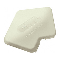 CRL Oyster White Rectangular AWS Post Cap for 135 Degree Center Post