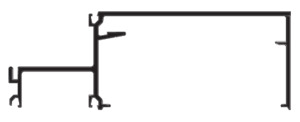 CRL-U.S. Aluminum Clear Anodized Intermediate Horizontal Mullion - 24'-2"
