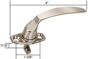 CRL Right Hand Casement Project-In Locking Handle 7/16" Hook Projection