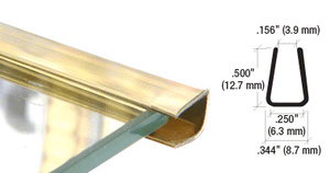 1/2 x 1/8 (12.7mm x 3.18mm) Mirror Polished Brass Flat Bar