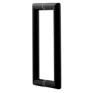 Matte Black 8" Mitered Style Back to Back Handles