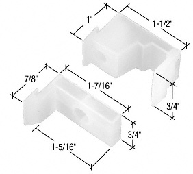 CRL 1-1/2" Sliding Shower Door Jamb Guide