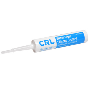 CRL Water Clear Silicone Sealant - 10.3 Fluid Ounce Cartridge WCS1