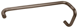 CRL Oil Rubbed Bronze 6" Pull Handle and 18" Towel Bar BM Series Combination Without Metal Washers