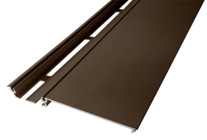 CRL-U.S. Aluminum Vertical Shallow Pocket Filler, Bronze Black Anodized - 24'-2"