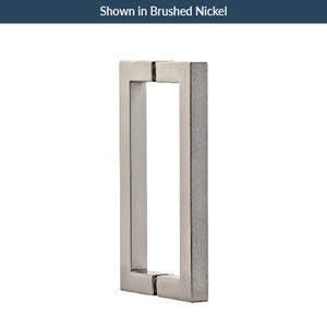 Custom Finish 8" Square Style Back-to-Back Handles