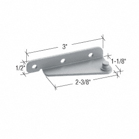 CRL Truth® Left Hand Dyad Stud Bracket for Face Mount Operators