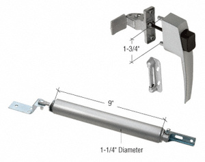 CRL Aluminum Screen Door Hardware Kit for Wood or Metal Outswinging Screen or Storm Doors