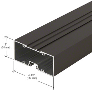 CRL-U.S. Aluminum Hollow Door Header, Bronze Black Anodized - 21'-4"