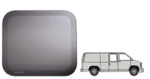 CRL Fixed 'All-Glass' Look 60% Window - Side Hinged Door 1997+ Chevy/GMC Vans 22-1/2" x 22-3/8"
