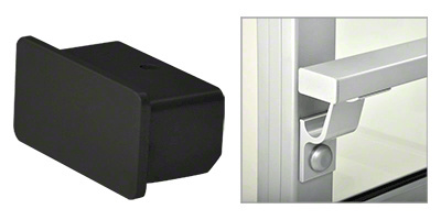 CRL Matte Black 1100 Series End Cap for 1" x 2" Tubing