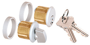 CRL Satin Anodized AMR Series Keyed Cylinder/Thumbturn for Use With AMR205 Series Patch Lock