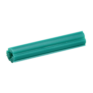 CRL 1-1/2" Length Green Plastic Screw Anchors - 1/4" Hole