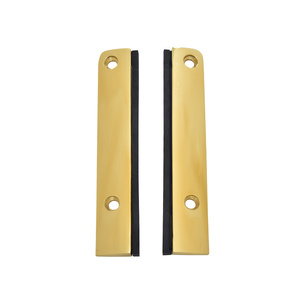 CRL DRX™ 4" Polished Brass Split Square End Cap with Filler