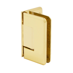 CRL Polished Brass Pinnacle 544 Series 5 Degree Wall Mount Offset Back Plate Hinge