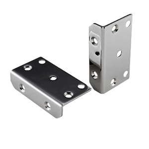 CRL Polished Stainless Square Post Mount Polaris 125 Series Soft Close Gate Bracket