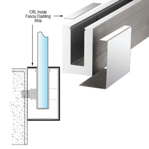 CRL Polished Stainless Inside Fascia Cladding Strip 120" Long
