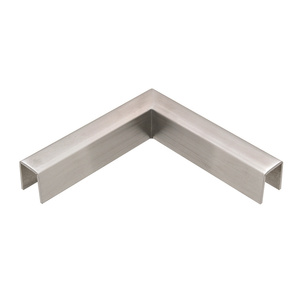 CRL Brushed Stainless 90 Degree Horizontal Corner for 11 Gauge Crisp Corner Cap Railings