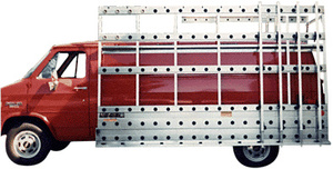 CRL White 120" x 86" Stainless Steel Glass Rack for Long Wheelbase Vans