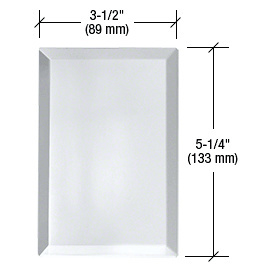CRL Clear Single Blank without Screw Holes Glass Mirror Plate