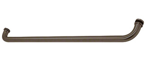 CRL Dark Bronze 28" Cross Bar Pull Handle for 4" x 10" Center Locks