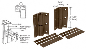 CRL Bronze Anodized Universal Storefront Door Hinge