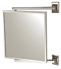 CRL Polished Chrome 11" x 11" Pivot-N-Vue Double Hinged Mirror