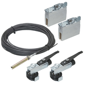 CRL50 Synchronizing Hardware Set for 5/16" to 3/8" Tempered Glass Doors