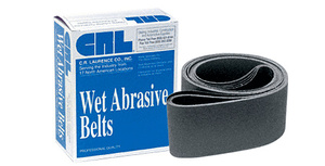 CRL 4" x 82" 60X Grit Wet Abrasive Belts for Upright Belt Sanders - 5/Bx