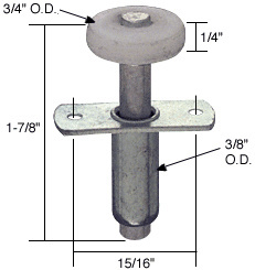 CRL 3/4" Bi-Fold Door Top Guide Wheel