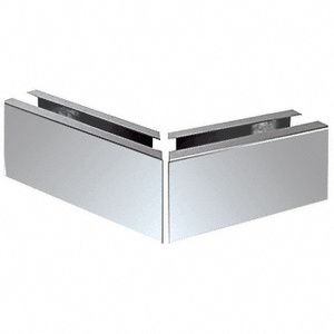 CRL Polished Stainless 12" Mitered 135 Degree Corner Cladding for L68S Series Laminated Square Base Shoe